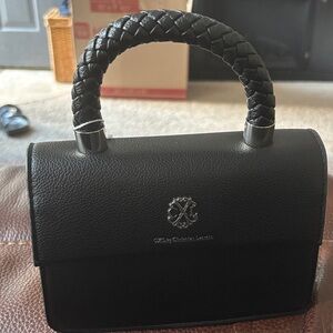 Christian Lacroix Black Mini Bag with Braided Handle